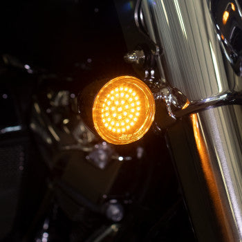 CUSTOM DYNAMICS Genesis® 4 Solid Amber Front Turn Signal Insert - Amber - 1157