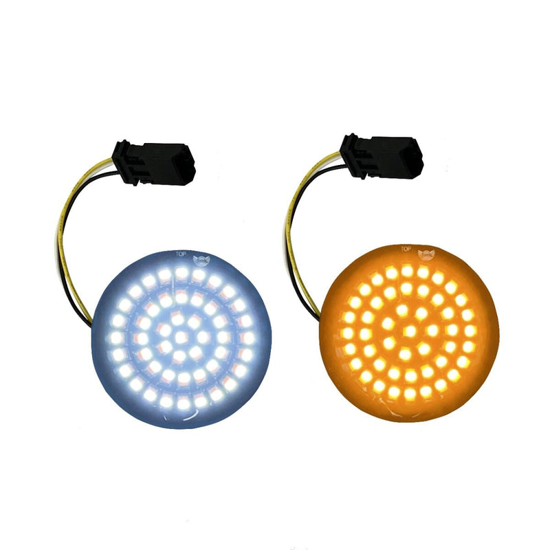 CUSTOM DYNAMICS Genesis® 4 Solid (Halo Free) LED Turn Signal - CVO - Amber/White