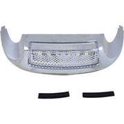 CUSTOM DYNAMICS Front LED Fender Tip - White/Clear Lens - Chrome