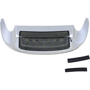 CUSTOM DYNAMICS Front LED Fender Tip - White/Smoke Lens - Chrome