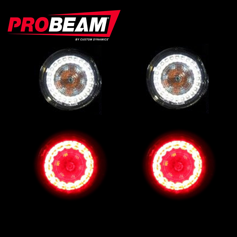 CUSTOM DYNAMICS Turn Signal Kit - LED - Front/Rear