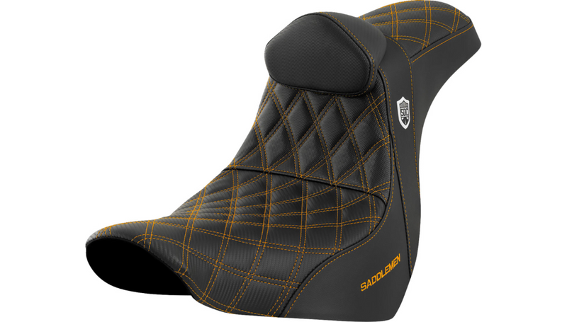 SADDLEMEN Pro Series SDC Performance Seat - w/ Backrest - FLSB / FXLR '18-'26