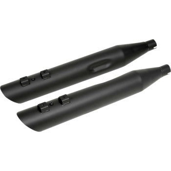 DRAG SPECIALTIES 3-1/2" Slashdown Slip-On Mufflers - Black - FLH / FLT '99-'16