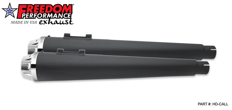 FREEDOM EXHAUST -  TOURING/TRIKE AMERICAN OUTLAW & COMBAT FLUTED 4.5" MEGAPHONE SLIP-ONS