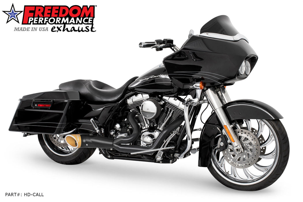 FREEDOM EXHAUST - TOURING 2-INTO-1 TURNOUT/SIDEDUMP FULL SYSTEM BUNDLE