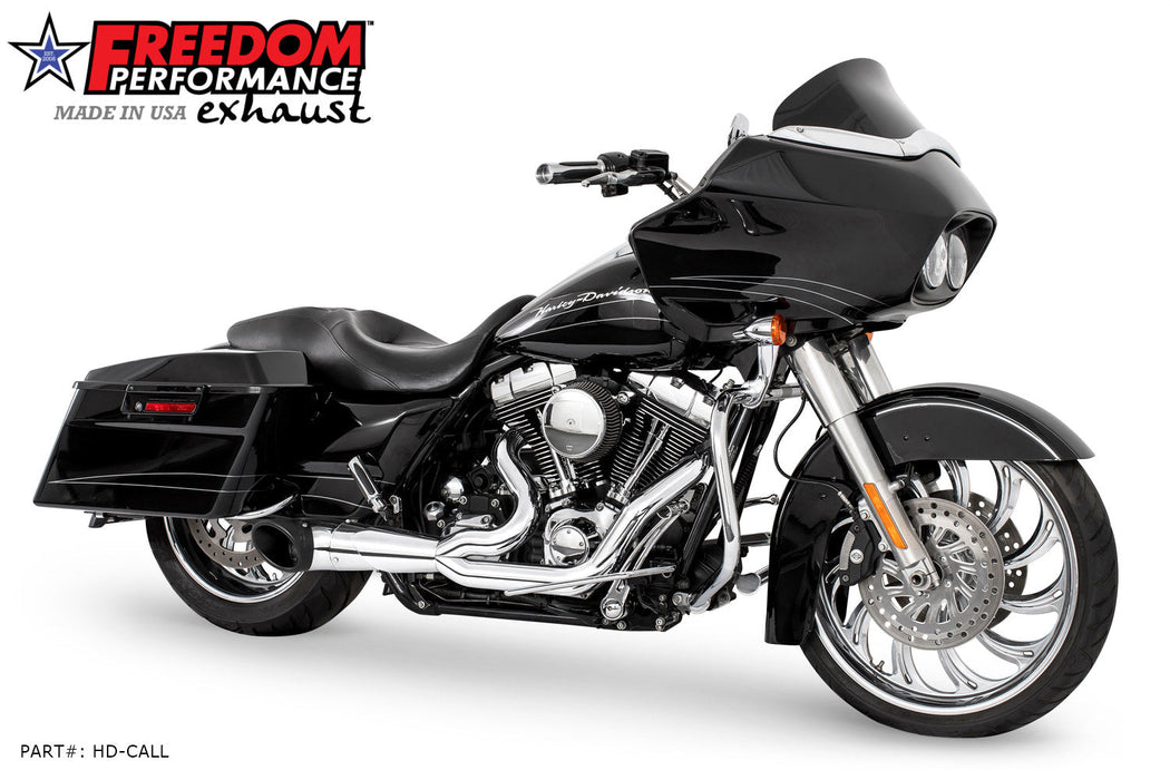 FREEDOM EXHAUST - TOURING 2-INTO-1 TURNOUT/SIDEDUMP FULL SYSTEM BUNDLE