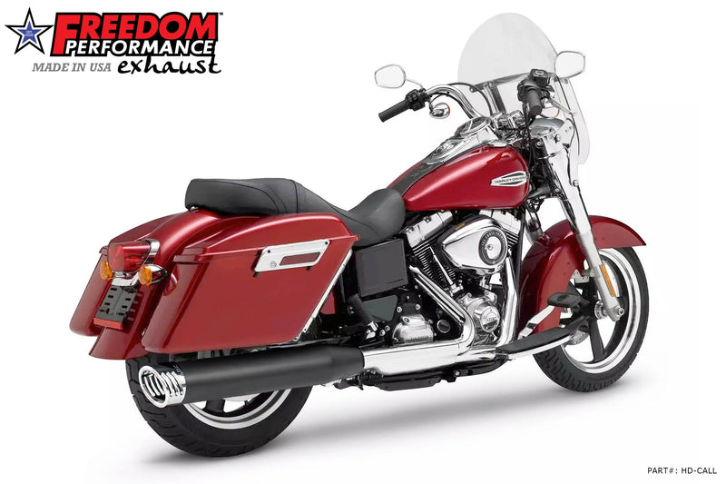 FREEDOM EXHAUST -  DYNA SWITCHBACK / LOWRIDER SINGLE 4" SLIPONS