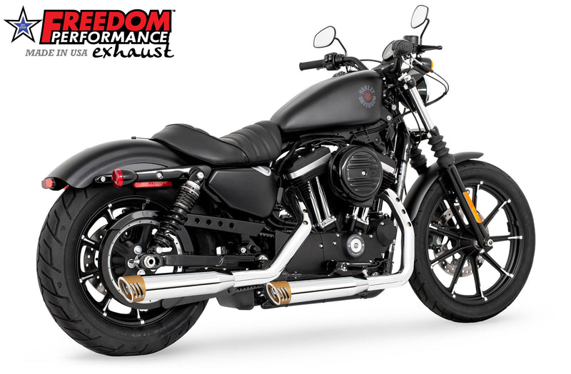 FREEDOM EXHAUST -  SPORTSTER 3.25" SLIP-ONS 2004-PRESENT