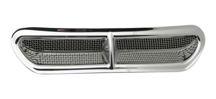 CUSTOM DYNAMICS Fairing Vent Cover with Stainless Steel Mesh - Chrome