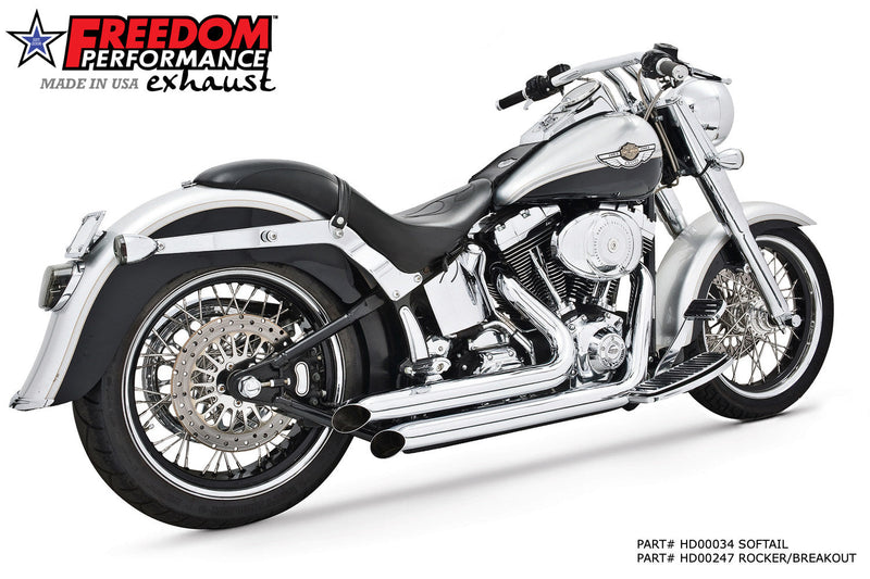 FREEDOM EXHAUST -  SOFTAIL DECLARATION TURN-OUTS