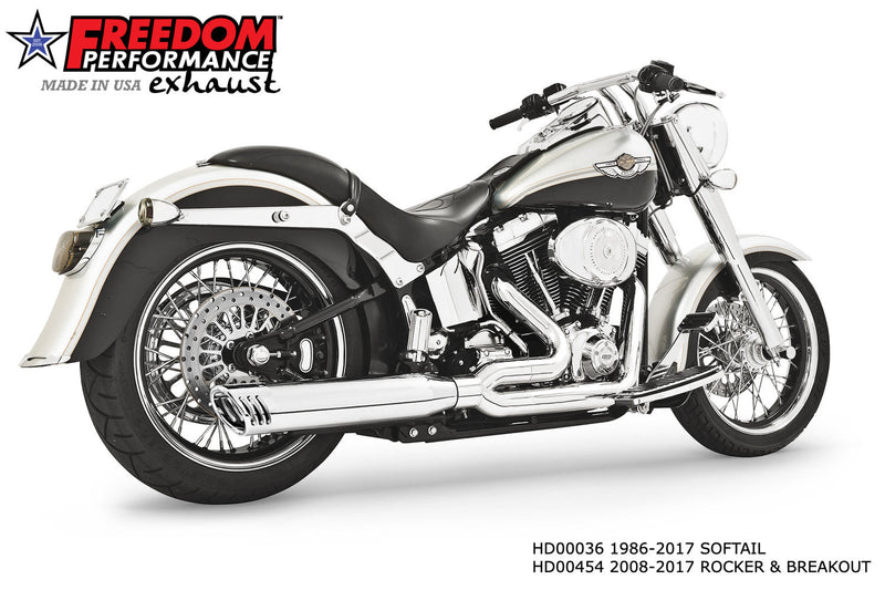 FREEDOM EXHAUST -  SOFTAIL 4" RACING UNION 2-INTO-1 RIGHT-SIDE ONLY 1986-2017