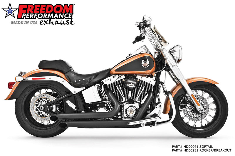 FREEDOM EXHAUST -  SOFTAIL DECLARATION TURN-OUTS
