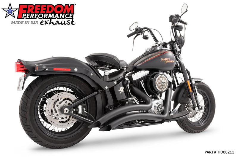 FREEDOM EXHAUST - SOFTAIL SHARP CURVE RADIUS (BUNDLE) 1986 to 2017