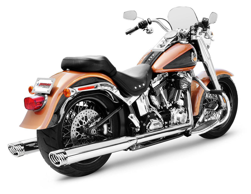 FREEDOM EXHAUST -  SOFTAIL 4" RACING TRUE-DUAL FULL SYSTEM CLASSIC 1986-2017