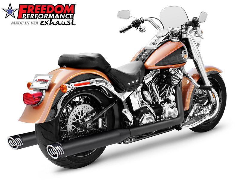FREEDOM EXHAUST -  SOFTAIL 4" RACING TRUE-DUAL FULL SYSTEM CLASSIC 1986-2017
