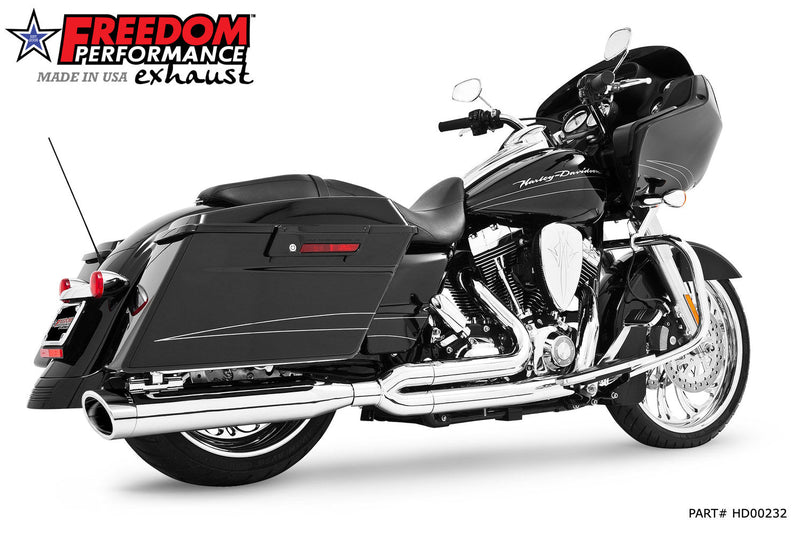 FREEDOM EXHAUST -  TOURING 4" UNION 2-INTO-1 RIGHT-SIDE ONLY 1995-2016