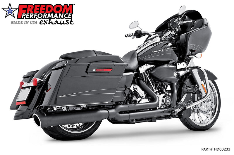 FREEDOM EXHAUST -  TOURING 4" UNION 2-INTO-1 RIGHT-SIDE ONLY 1995-2016