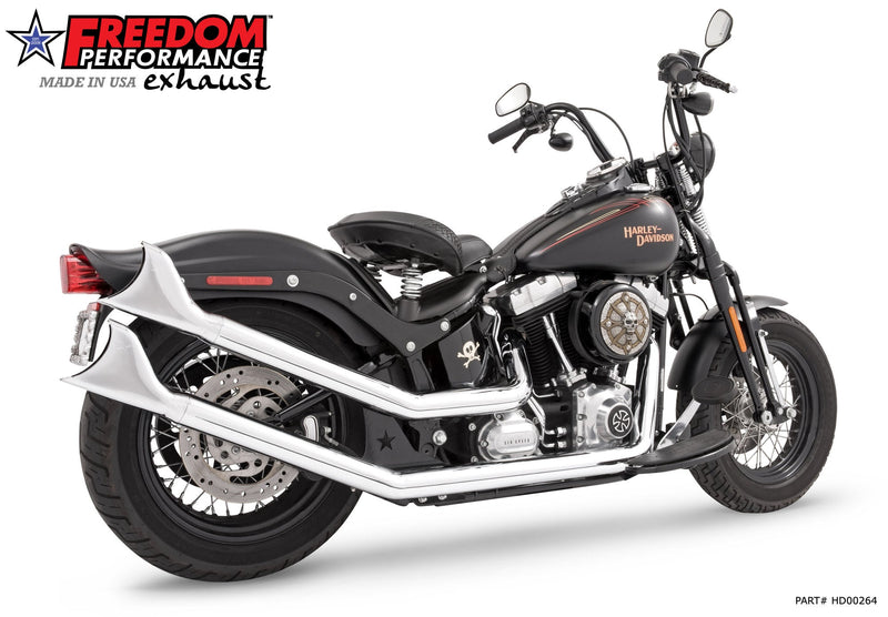 FREEDOM EXHAUST -  SOFTAIL UPSWEEPS *NOT FOR WIDE TIRE BIKES