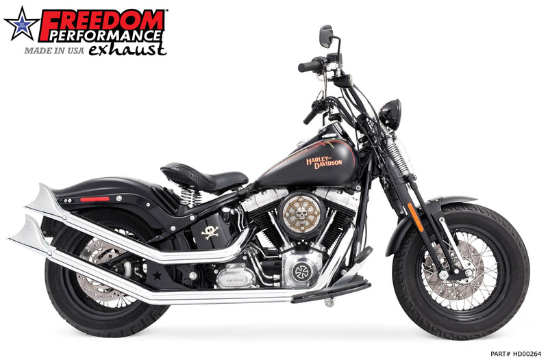 FREEDOM EXHAUST -  SOFTAIL UPSWEEPS *NOT FOR WIDE TIRE BIKES