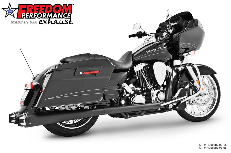FREEDOM EXHAUST -  TOURING 4.5" 5-STEPPED MEGAPHONE TRUE DUAL SYSTEM