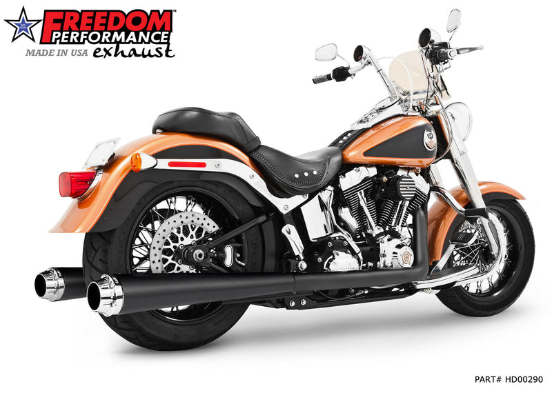 FREEDOM EXHAUST -  SOFTAIL 4.5" AMERICAN OUTLAW TRUE-DUAL FULL SYSTEM CLASSIC 1997-2017