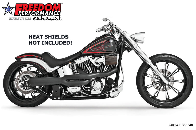 FREEDOM EXHAUST - SOFTAIL 2-INTO-1 "HIGH" AMERICAN OUTLAW