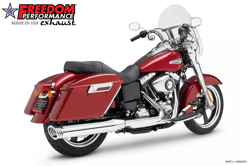FREEDOM EXHAUST -  DYNA SWITCHBACK / LOWRIDER SINGLE 4" SLIPONS