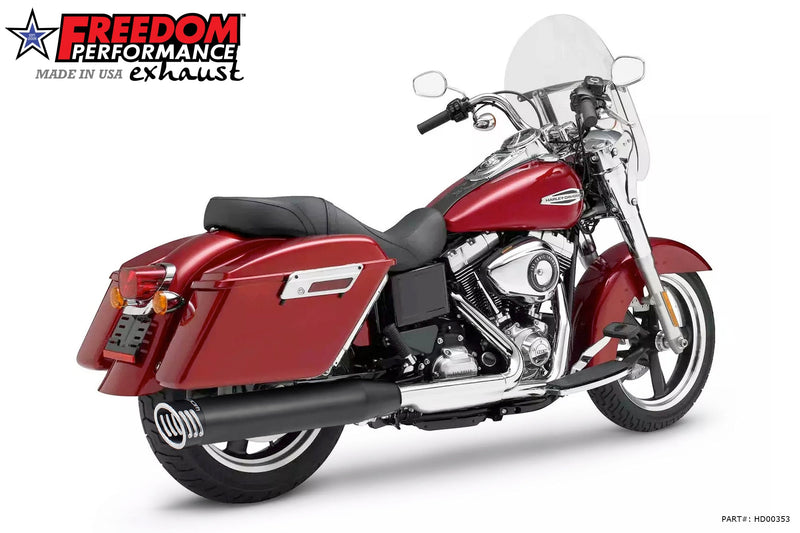 FREEDOM EXHAUST -  DYNA SWITCHBACK / LOWRIDER SINGLE 4" SLIPONS