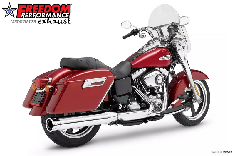FREEDOM EXHAUST -  DYNA SWITCHBACK / LOWRIDER SINGLE 4" SLIPONS