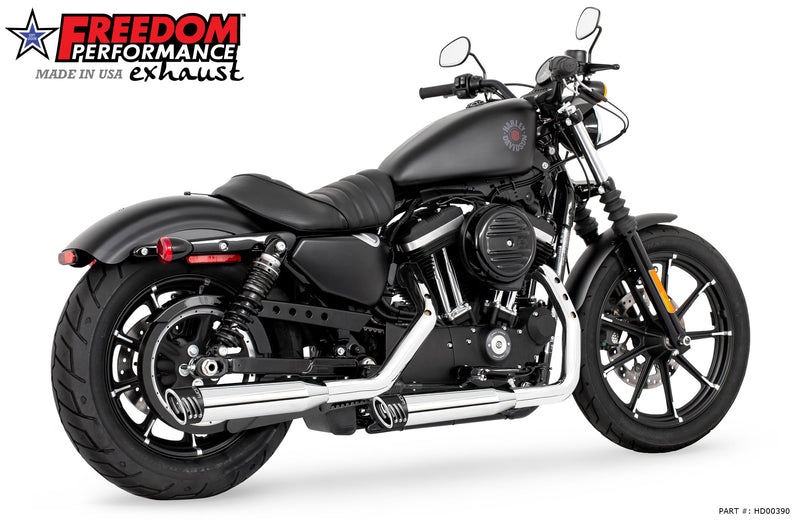 FREEDOM EXHAUST -  SPORTSTER 3.25" SLIP-ONS 2004-PRESENT