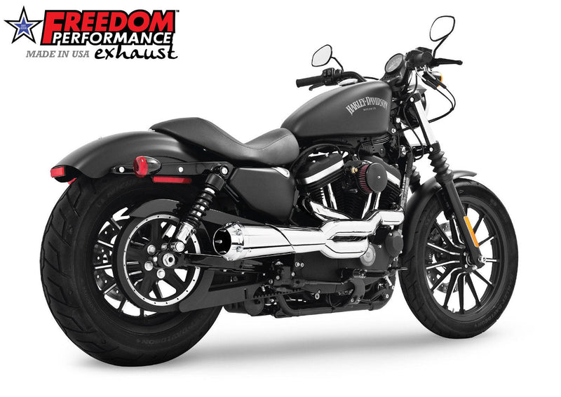 FREEDOM EXHAUST -  SPORTSTER 2-INTO-1 "HIGH" AMERICAN OUTLAW 1986-PRESENT