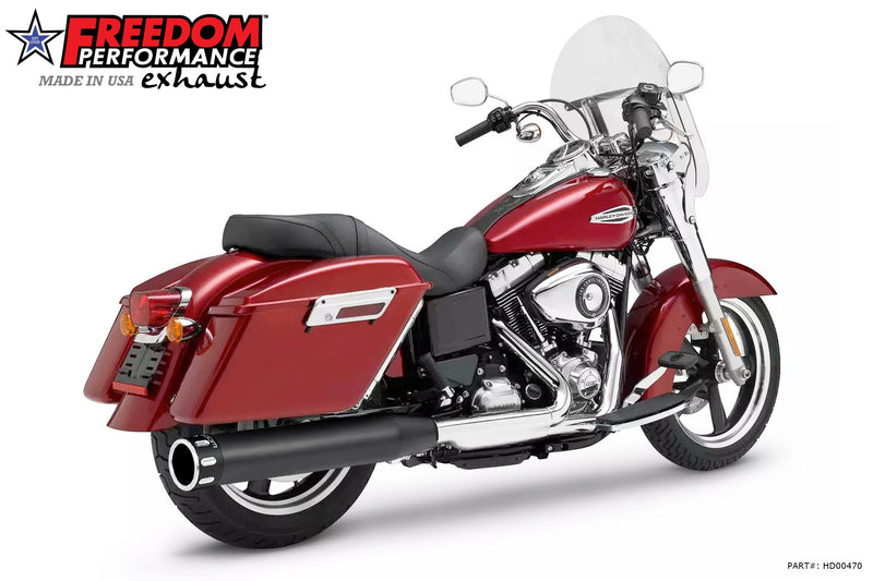 FREEDOM EXHAUST -  DYNA SWITCHBACK / LOWRIDER SINGLE 4" SLIPONS