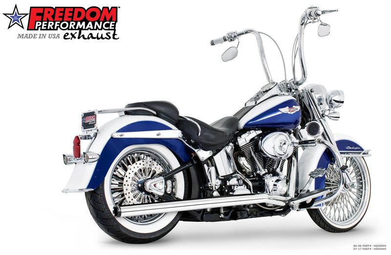 FREEDOM EXHAUST 2.5" CLASSIC TRUE-DUALS FULL SYSTEM - 1986-2017 SOFTAIL MODELS