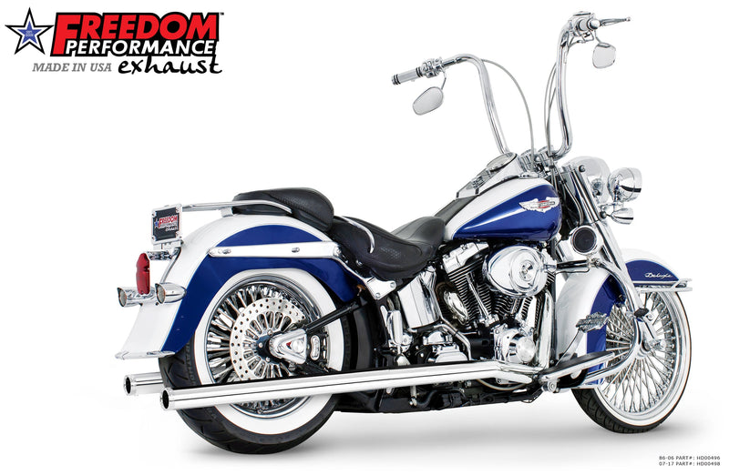 FREEDOM EXHAUST 2.5" CLASSIC TRUE-DUALS FULL SYSTEM - 1986-2017 SOFTAIL MODELS