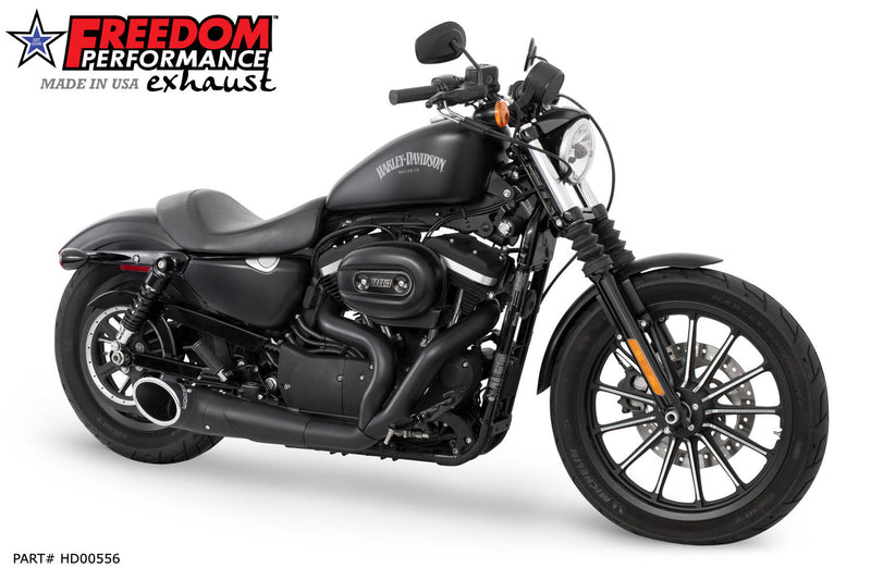 FREEDOM EXHAUST - SPORTSTER 2-INTO-1 TURNOUT/SIDEDUMP 2004-PRESENT