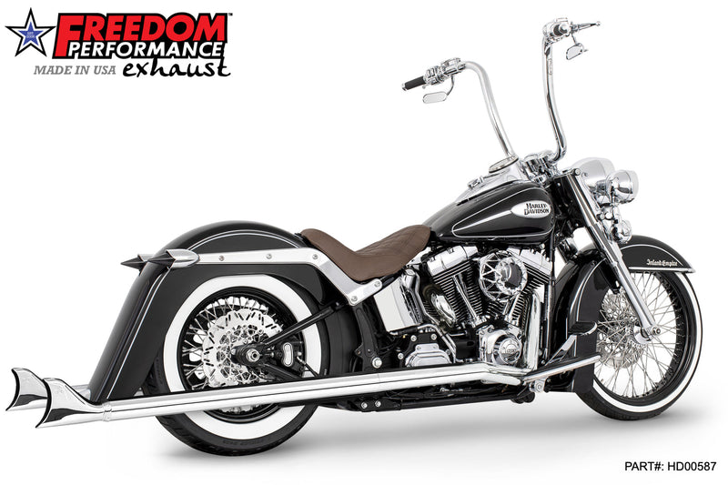 FREEDOM EXHAUST -  SOFTAIL 2.5" CLASSIC SLIP-ONS 1997-2017 *FITS FREEDOM HEADERS ONLY*