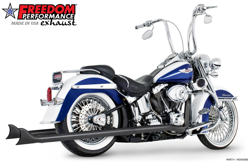 FREEDOM EXHAUST -  SOFTAIL 2.5" CLASSIC SLIP-ONS 1997-2017 *FITS FREEDOM HEADERS ONLY*