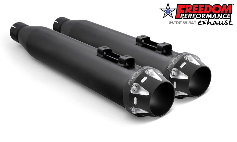 FREEDOM EXHAUST -  SOFTAIL M8 ONLY 4" SLIP-ONS *FITS FREEDOM HEADERS ONLY*