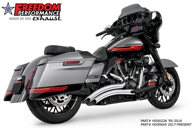 FREEDOM EXHAUST -  TOURING SHARP CURVE RADIUS SCALLOP CUT 1995-PRESENT