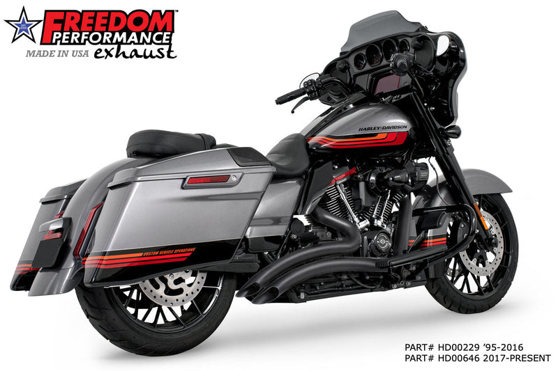 FREEDOM EXHAUST -  TOURING SHARP CURVE RADIUS SCALLOP CUT 1995-PRESENT