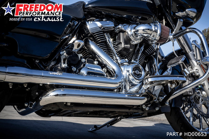 FREEDOM EXHAUST -  TOURING RIGHT SIDE TUCK & UNDER TRUE-DUAL HEADERS
