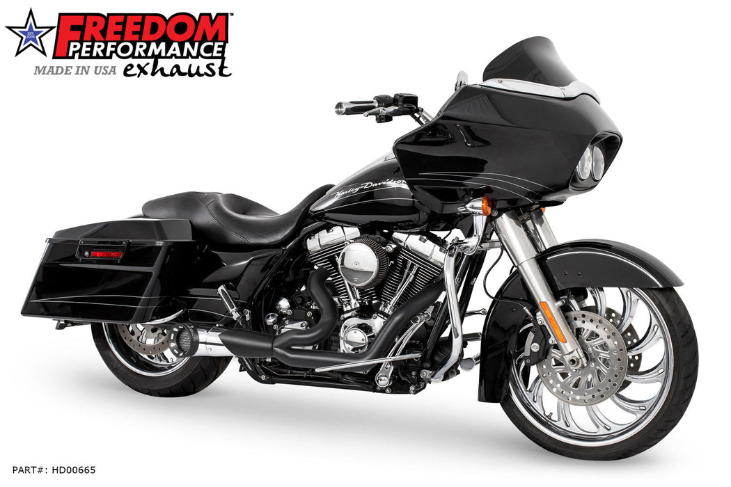 FREEDOM EXHAUST - TOURING 2-INTO-1 TURNOUT/SIDEDUMP FULL SYSTEM BUNDLE