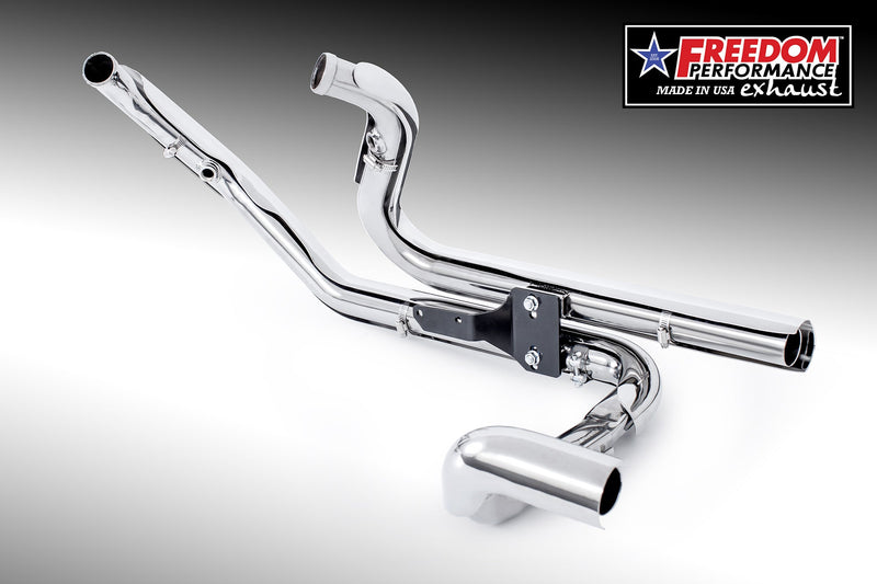 HARLEY FREE WHEELER RIGHT SIDE TUCK & UNDER & CLASSIC TRUE-DUAL HEADERS BUNDLE