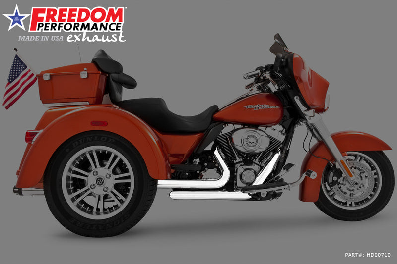 FREEDOM EXHAUST -  TRIKE/FREEWHEELER RIGHT SIDE TUCK & UNDER & CLASSIC TRUE-DUAL HEADERS