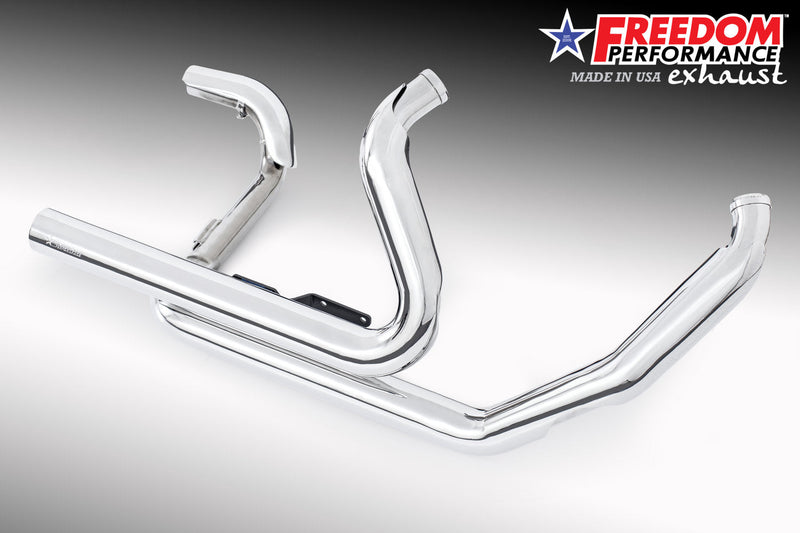 HARLEY TOURING RIGHT SIDE TUCK & UNDER TRUE-DUAL HEADERS Fits '95-Present