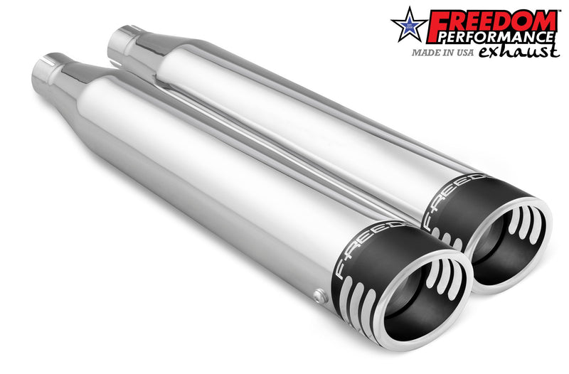 FREEDOM EXHAUST -  SOFTAIL/M8 WIDE TIRE STANDARD, LOW RIDER, SLIM, FAT BOY, BREAKOUT & STREET BOB 3.25" SLIP-ONS