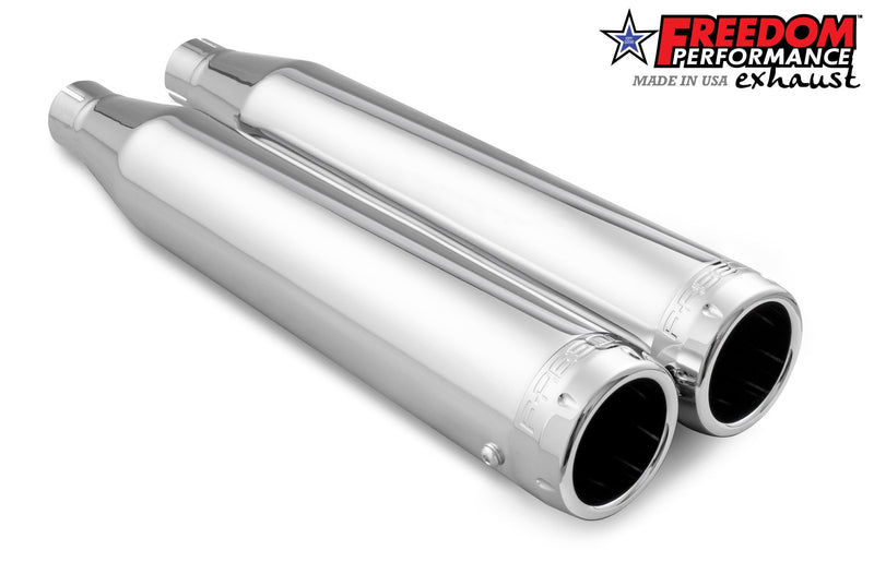 FREEDOM EXHAUST -  SOFTAIL/M8 WIDE TIRE STANDARD, LOW RIDER, SLIM, FAT BOY, BREAKOUT & STREET BOB 3.25" SLIP-ONS