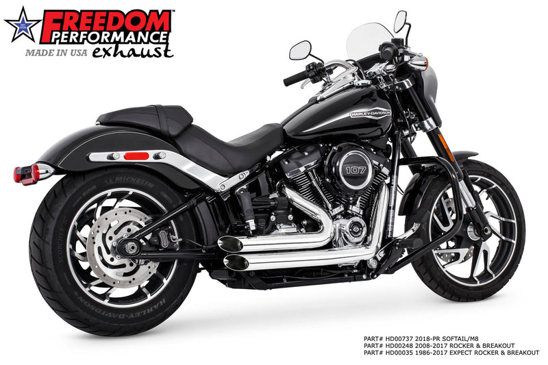 FREEDOM EXHAUST -  SOFTAIL AMENDMENT SIDE SLASH