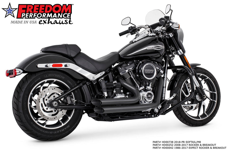 FREEDOM EXHAUST -  SOFTAIL AMENDMENT SIDE SLASH