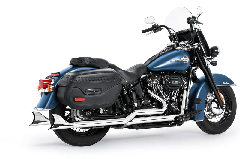 HARLEY M8 SOFTAIL 2.5" TUCK & UNDER TRUE DUALS FULL SYSTEM 2018-PRESENT BUNDLE *NOT FOR WIDE TIRE BIKES
